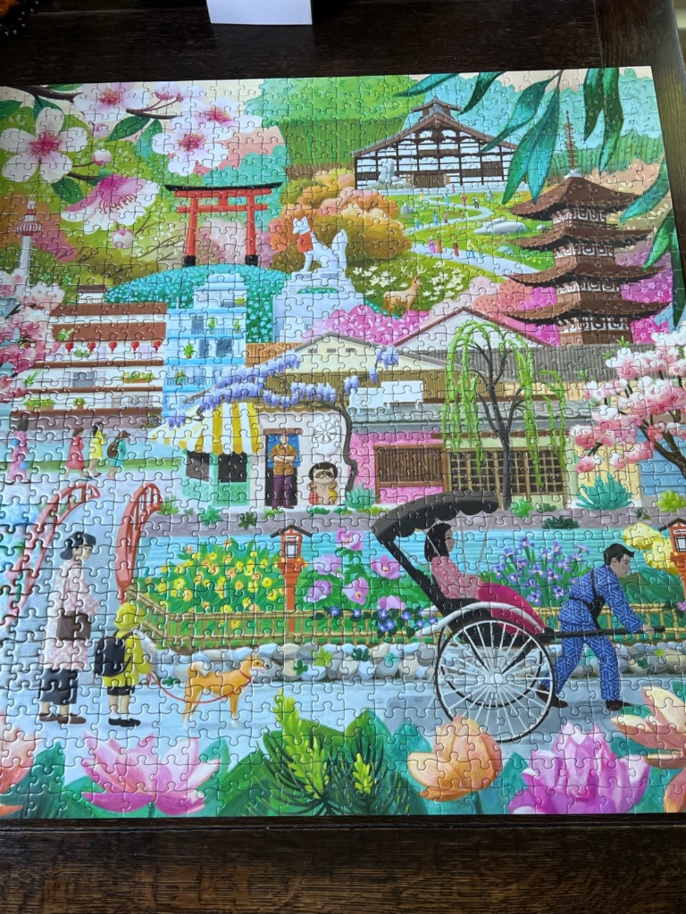 eeBoo 1000 pc puzzle Season in Kyoto